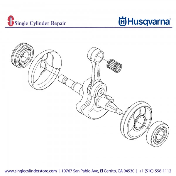 Husqvarna Constrruction 574267601 574267602 Crankshaft Assy