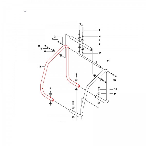 Husqvarna Construction 577668601 ENGINE CAGE, LEFT SIDE, Z/P 