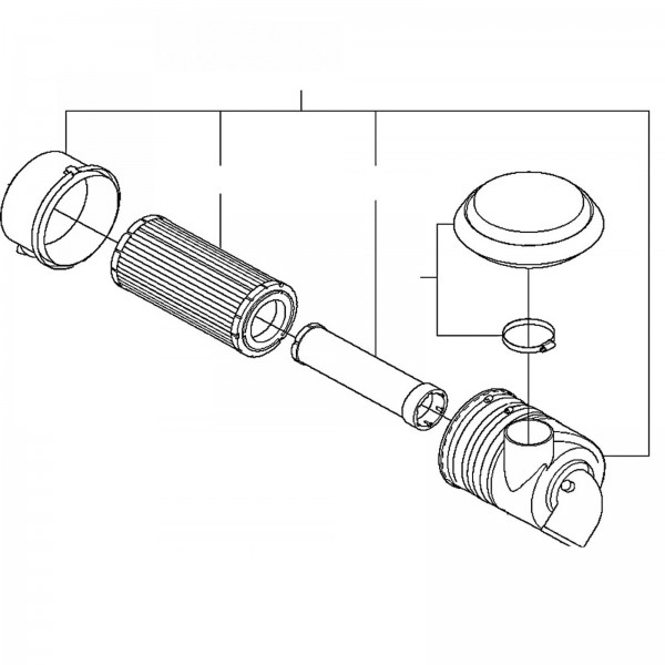 Husqvarna Construction 581058901 AIR CLEANER, DUETZ TD 2.9 