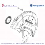 Husqvarna Construction 581351903 DEX magnesium blade guard 12" (300mm) 