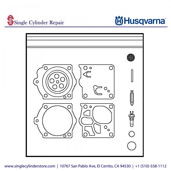 Husqvarna REPAIR KIT, CARBURETOR, K1270 582606501