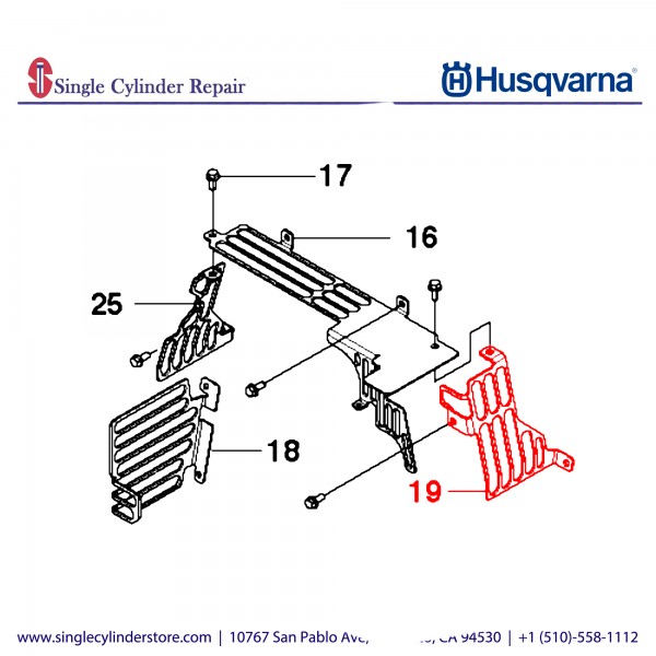 Husqvarna PROTECTION, LH UPPER WELD ASSY 586003801