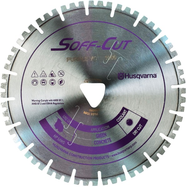 Husqvarna 587665208 Vari-Cut VC14-1000 Purple 13.5 inch x .120 Diamond Blade