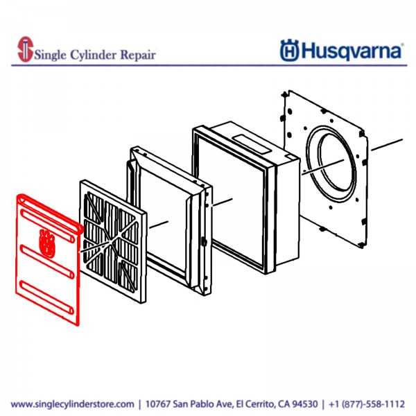 Husqvarna 590480802 Pre-filter, transportation cover/protection