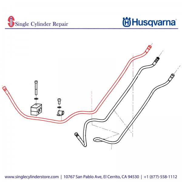 Husqvarna 594186001 Hydraulic hose 