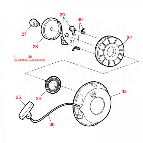 Husqvarna Construction 594300601 RECOILSTARTER