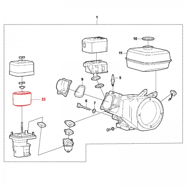 Husqvarna Construction 594302101 AIR FILTER ELEMENT