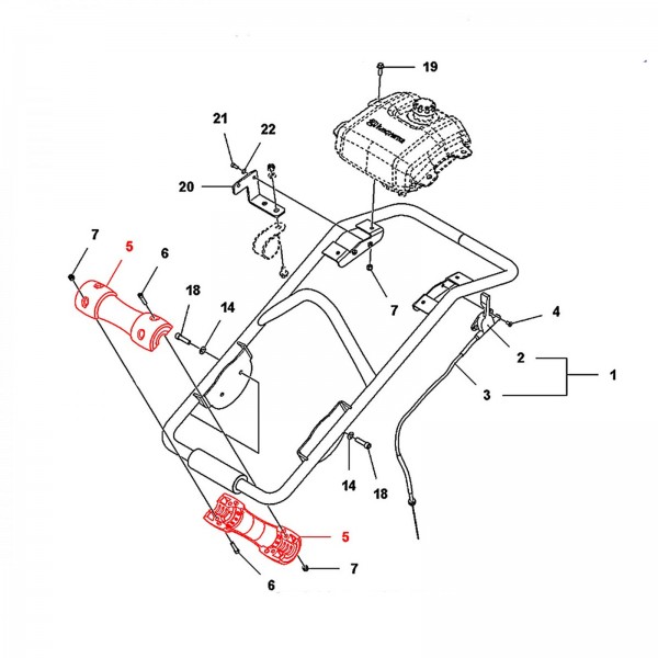 Husqvarna Construction 594458501 HANDL HALF