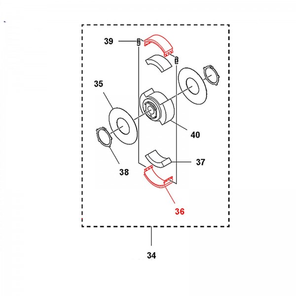 Husqvarna Construction 594582901 CLUTCH LINING