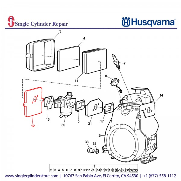 Husqvarna Construction 594599701 Air Filter House