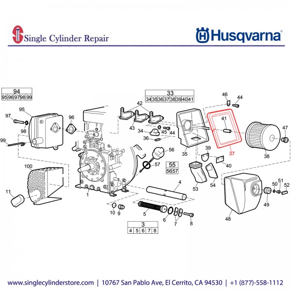 Husqvarna 594604301 Sealing Strip