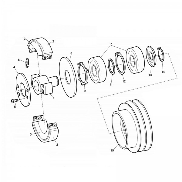 Husqvarna Construction 594646801 Clutch LG 504, RP 504