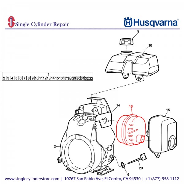 Husqvarna 594849301 Muffler