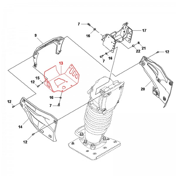 Husqvarna Construction 594959401 Engine Cover