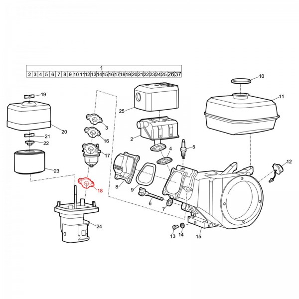 Husqvarna Construction 595070001 SPACER