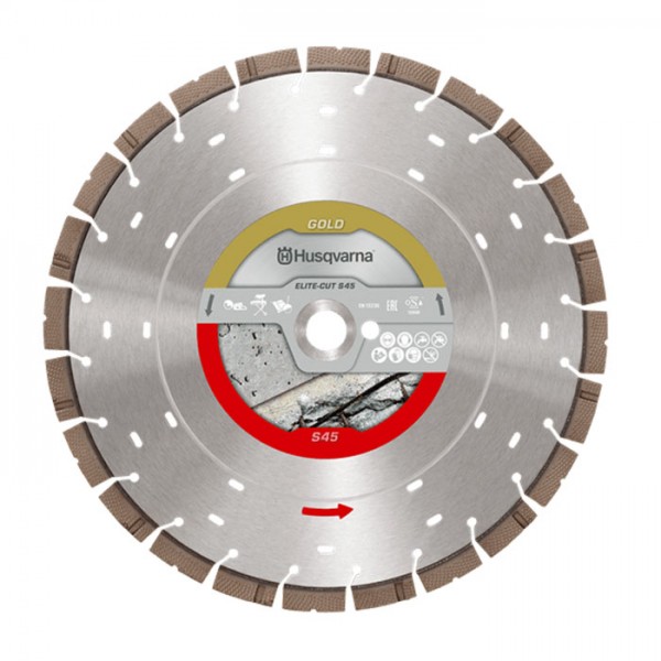 Husqvarna 599494735 Elite-Cut S45 Diamond Blade 16 (400) x .590 x 1 DP - 20 mm B