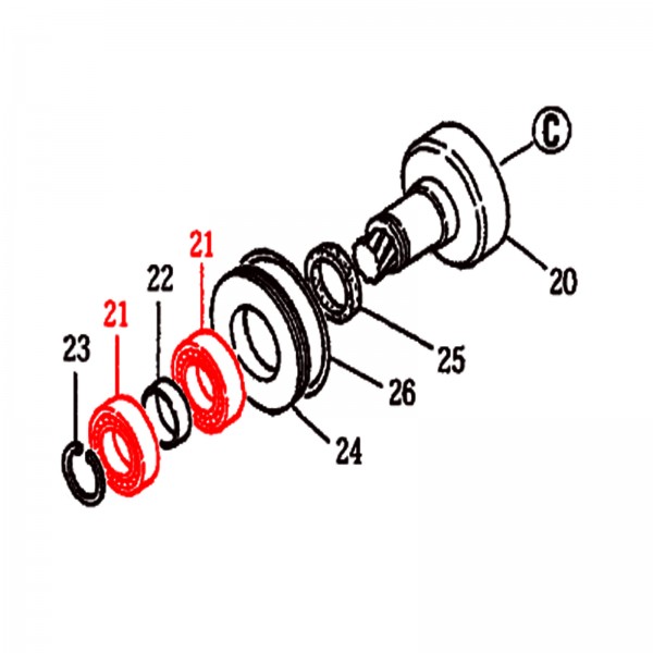 Multiquip 042006007 BEARING 6007ZZ