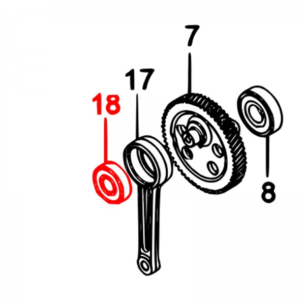 Multiquip 042006304 Bearing 6304zz