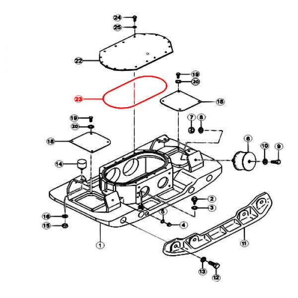 Multiquip 050103250 O-RING MVH508DZ