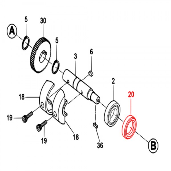 Multiquip 060202060 Oil seal, MVH158GH