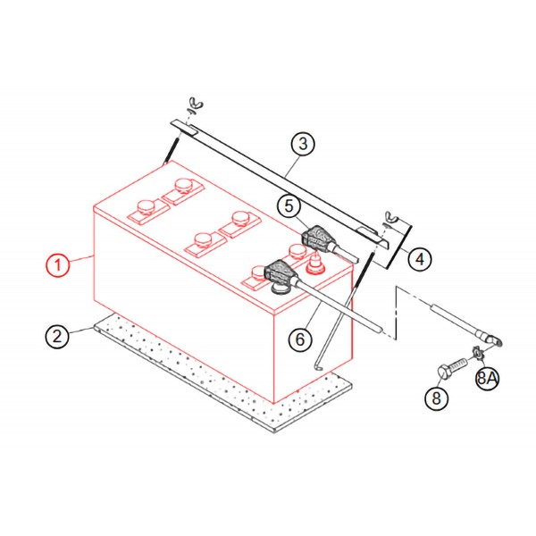 Multiquip 0602220198  Battery Denyo