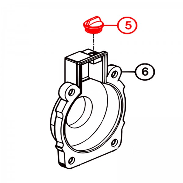 Multiquip 0631211159  Cap Flooding w/ O-Ring QP3TH