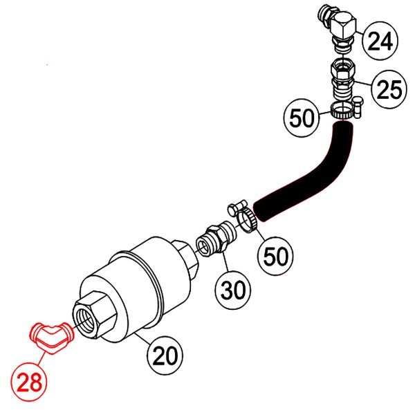 Multiquip 13219 Fitting, 90 3/4MP-3/4MP