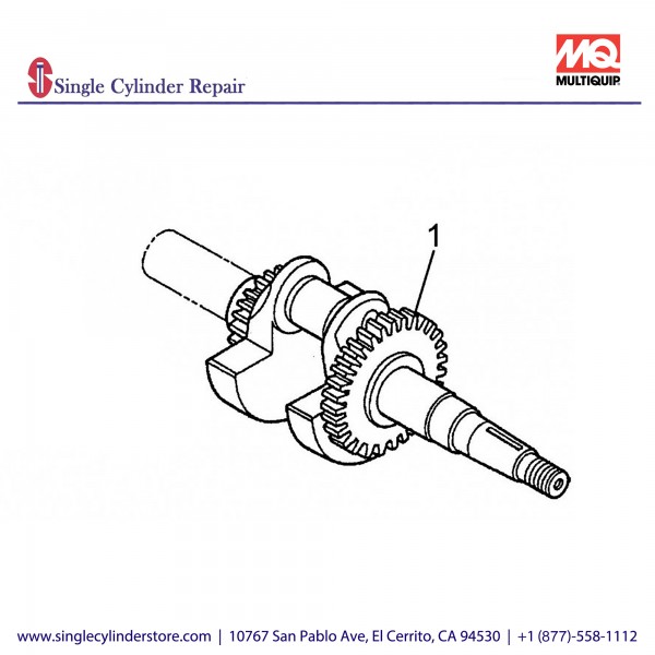 Multiquip 13310ZE0650 Crankshaft Complete