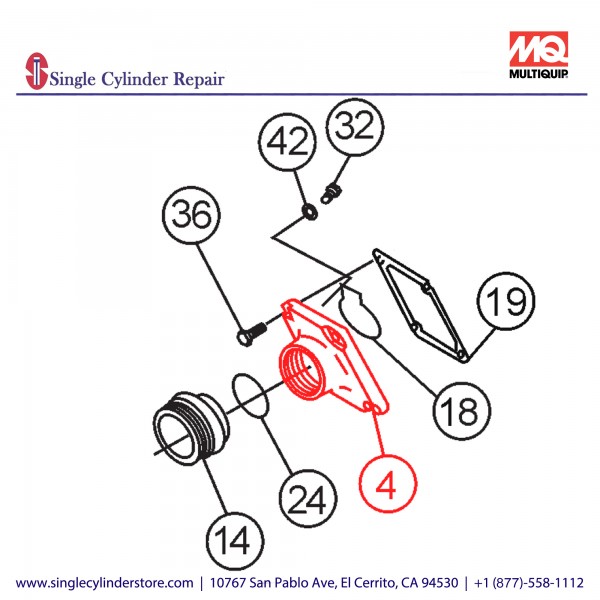 Multiquip 1343100160 Cover Suction