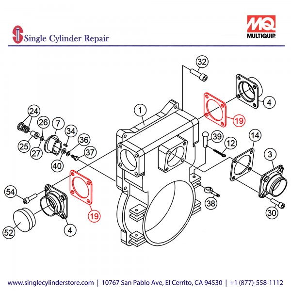 Multiquip 1401330360 Packing Delivery Cover 40TD/DH