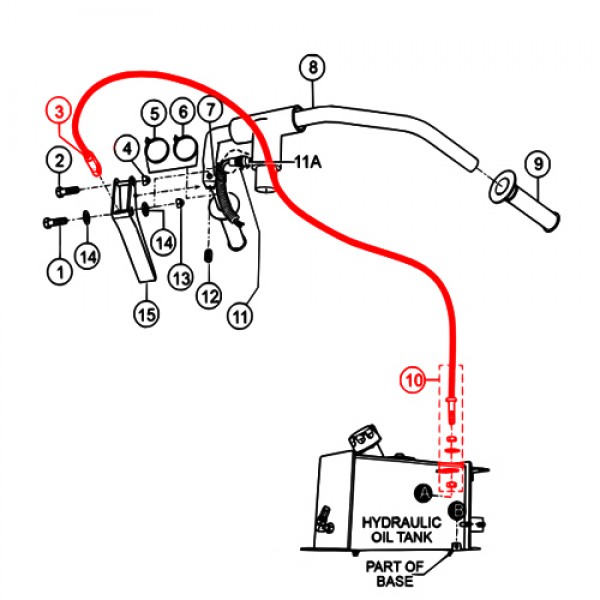 Multiquip 18133 Cable Assy WB16