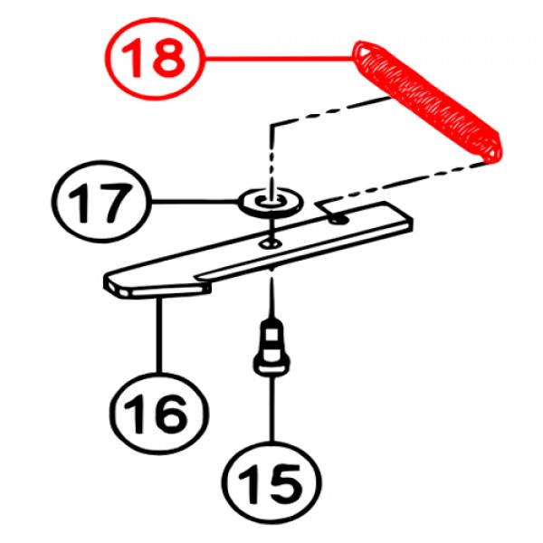 Multiquip 18626-001 Spring, Tension-Guard Blade