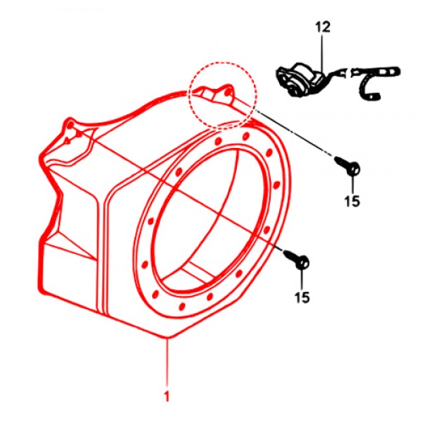 Multiquip 19610ZE1010ZC Cover Comp, Fan NH1 GX160 MVH120VGH