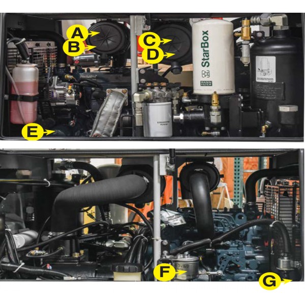 Multiquip FKITDIS100SSK4F Filter Kit DIS100SSK4F Air Compressor