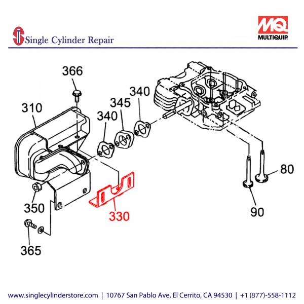 Multiquip 2523700111 Bracket EH12-2D MT-74F