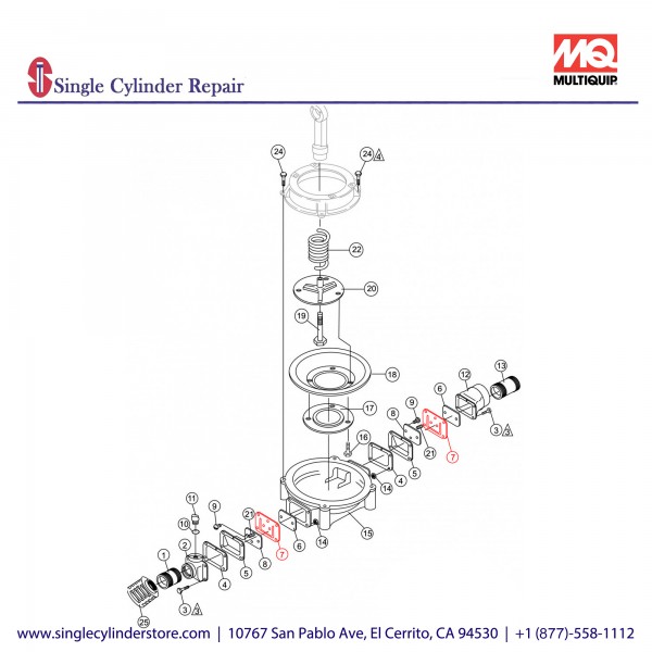 Multiquip 3054937NCI Flap Valve 