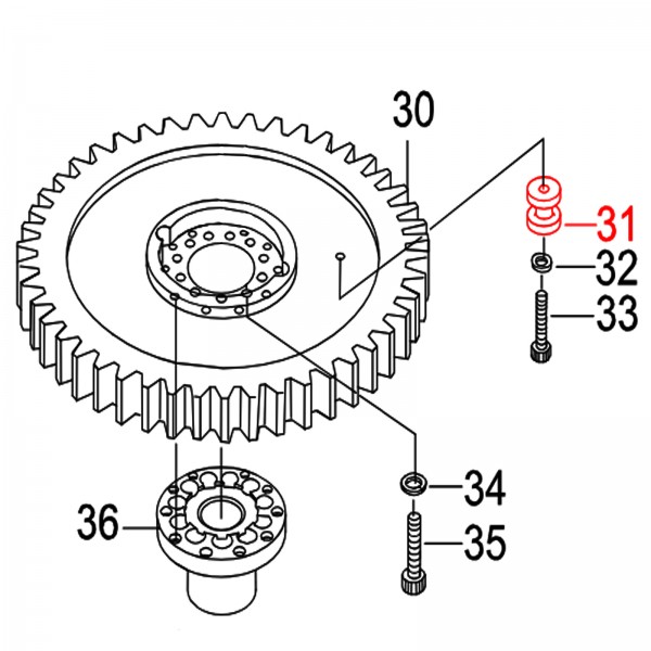 Multiquip 3508830 Spring Guide MB25A