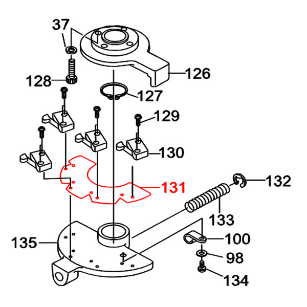 Multiquip 4600100 Holder Plate, Micro Switch MB25A