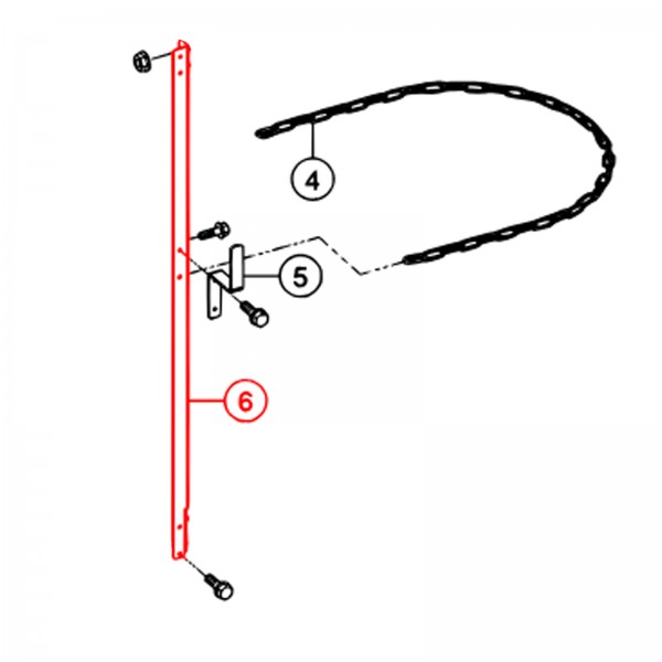 Multiquip 49212 Mount, Rear Frame