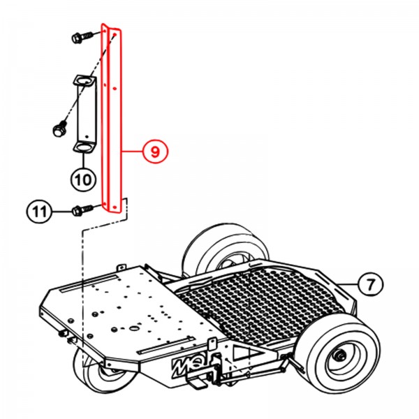 Multiquip 49213 Mount, Front Frame