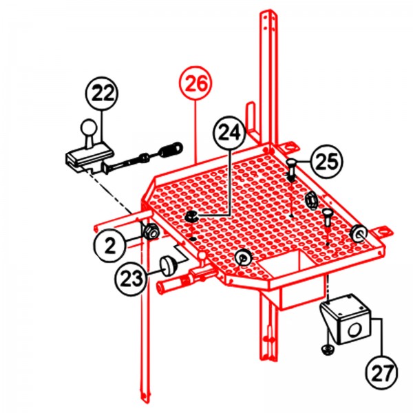 Multiquip 49225 Tray, Tool