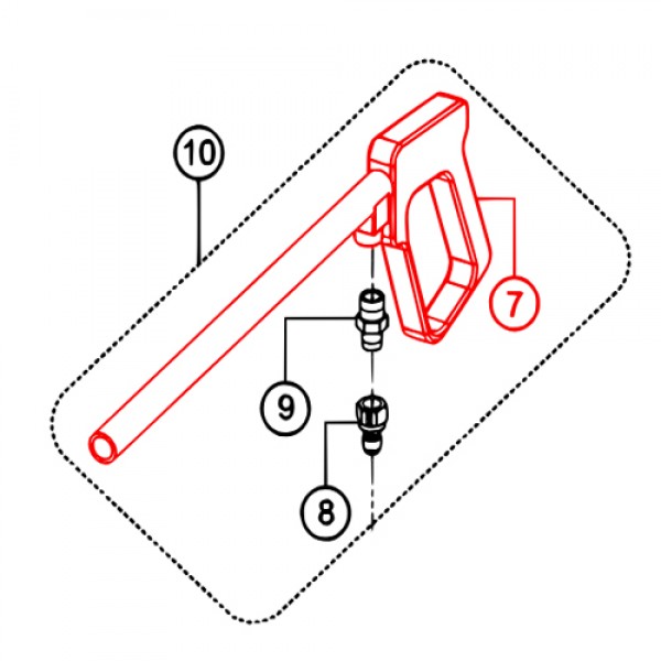 Multiquip 49243 Gun Spray WSC55