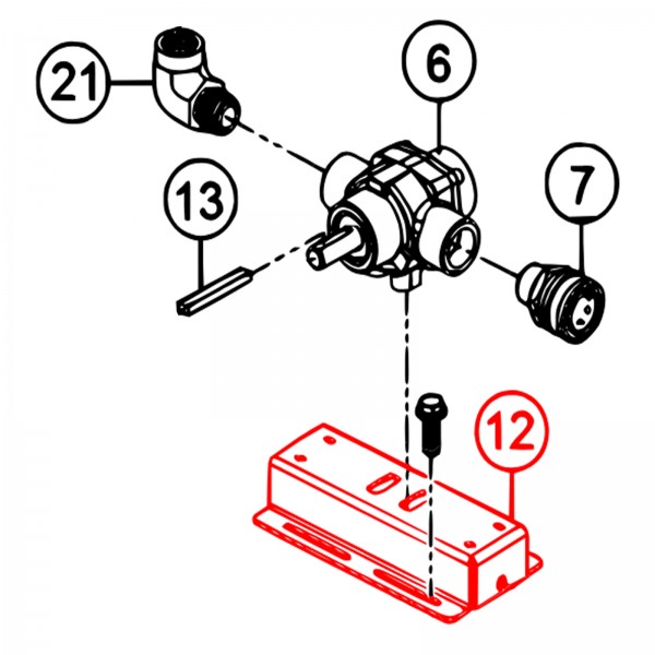 Multiquip 49263 W/A Bracket Pump WSC55