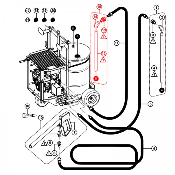 Multiquip 49281 Return Tube Assy