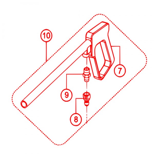 Multiquip 49284 Spray Gun Assy