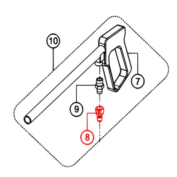 Multiquip 49331 Fitting 3/8 Fnpt Male Quick