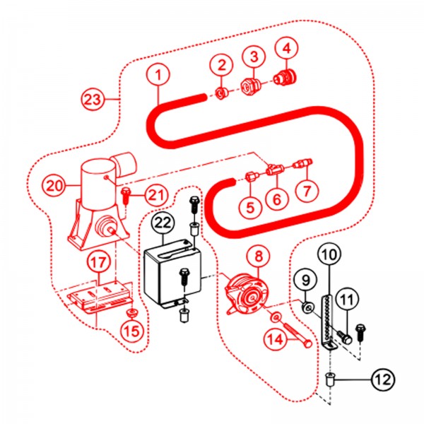 Multiquip 49340 Cart Compressor Assembly