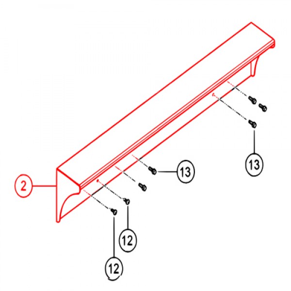 Multiquip 49634 SVC Order 59662 - W/A Cradle Shelf RH