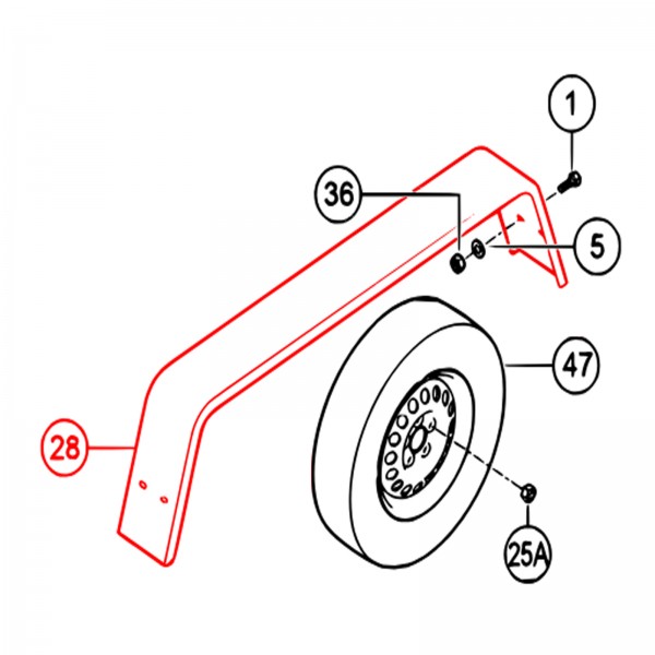 Multiquip 49842 Fender Tandem 8 x 15.5 x 65.25