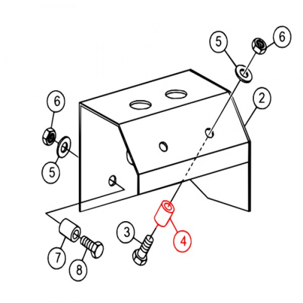 Multiquip 512512 Spacer